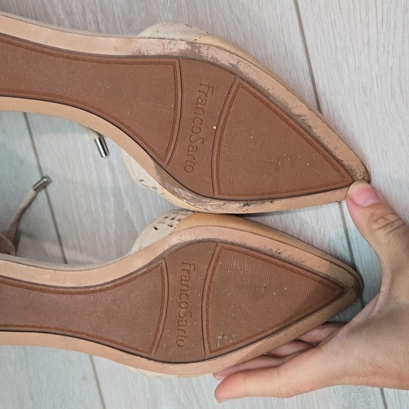 Franco Sarto Women Shirley Pointed toe Leather Slip on flats shoes sz 7.5M - Picture 12 of 14